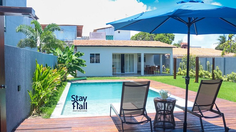 Casa area gourmet+piscina privativa-4qrts Serrambi-086